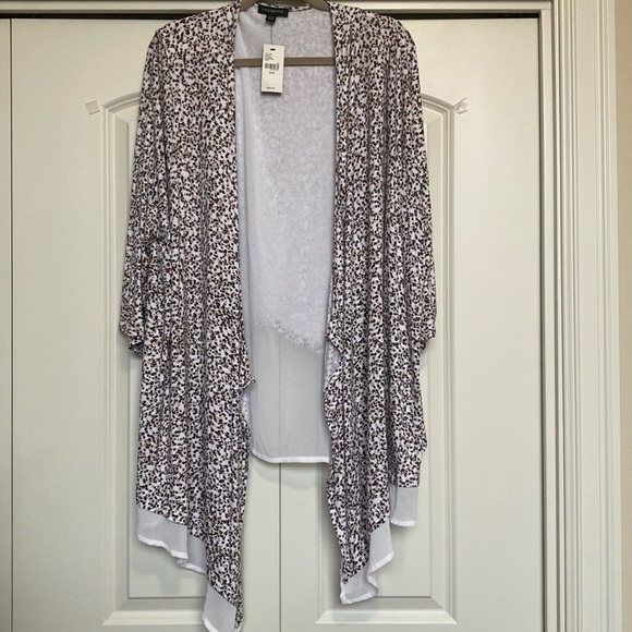 NWT Lane Bryant Open Front Cardigan Womens 26/28 Plus Sz Sheer cozy loungewear - Picture 1 of 9